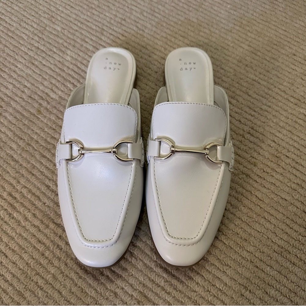 A New Day Women's Off-White Loafers